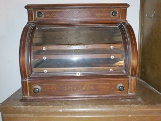 Antique Sewing Spool Display Case For Sewing,  Quilting,  Crafting