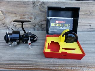 Mitchell 300c Spinning Reel With Box And Paperwork.  First Year