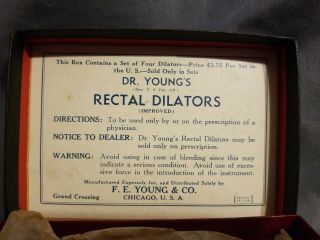 Vintage Dr.  Young ' s Rectal Dilators 2