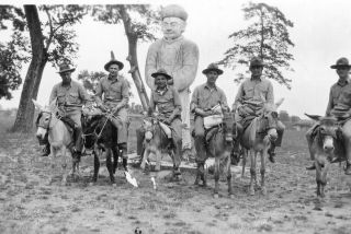 4th “china” Marine Division - 1937 Sino - Japanese War: Marines On Donkeys