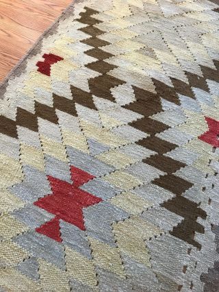 Vintage Tribal Veg dye Hand - Made Kilim Area Rug 2.  6x10 RUNNER— - 7