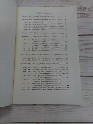 WWII WW2 1941 JOHNSON Semi - automatic Rifle ROTARY FEED Guidebook 1941 2
