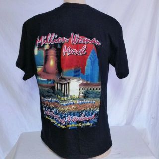 VTG 1997 Million Woman March Rap Tee T Shirt Double Sided 2pac Malcom X 90s XXL 2