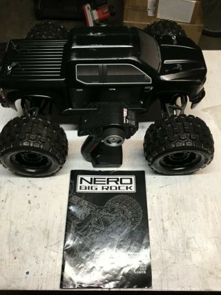 Arrma Big Rock Nero Rc Truck Rare - 4x4 Brushless
