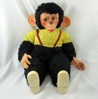 Blue Ribbon Mr Bim Rubber Faced Monkey Stuffed Plush Toy Vintage 1960s Zippy