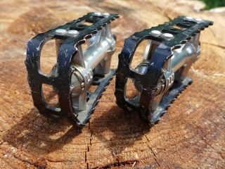 KKT FMX lightning BMX pedals vtg mtb old school 9/16 cruiser cook bros ritchey 3