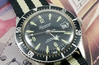 Vintage Lucerne Diver Date Watch On Nato.  Very Unique.