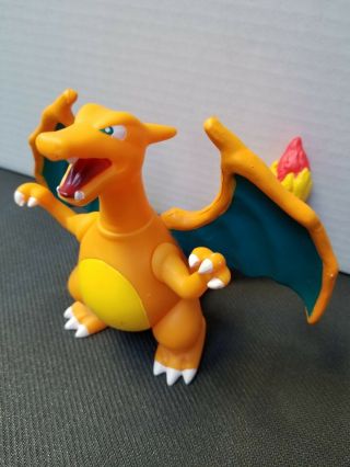 Pokemon Very Rare Tomy 1998 Vintage Charizard Large Vinyl Toy Figure 4.  5