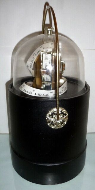Vintage Stock Market Edison Ticker Tape Machine Table Lighter Wglass Dome,  Handle