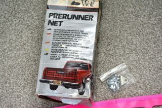 Vintage 80 ' s NEON HOT PINK PreRunner Truck Tailgate Net 5