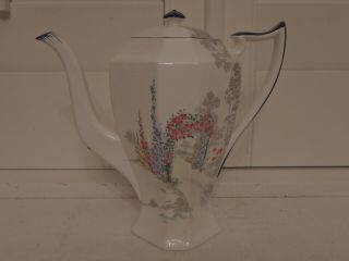 Shelley Queen Anne Archway Of Roses Teapot/coffee Pot 723404 Stunning & Rare