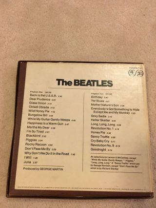 The Beatles - White Album - Rare 1968 Reel to Reel Tape - Apple Label FIVE of them 10