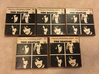 The Beatles - White Album - Rare 1968 Reel To Reel Tape - Apple Label Five Of Them