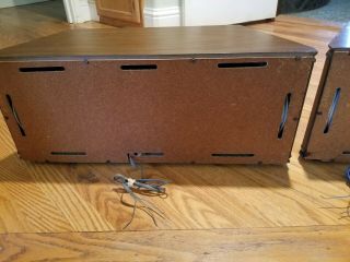 Vintage Pair Magnavox Console Stereo Extension Speakers Model S057 R - 4 7