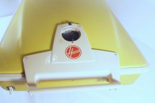 Vintage Hoover Vacuum Cleaner Portable Canister Yellow Model 2011 W Bags Tools 3