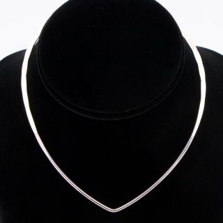 Vtg Sterling Silver - David Andersen Norway 14 " Collar Choker Necklace - 12.  5g