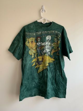 The Grateful Dead Vintage T Shirt Yellow Brick Road Bear Retro Single Stitch L