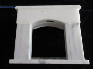 Vintage Dollhouse Miniature HANDMADE MARBLE FIREPLACE MANTLE by REMINISCENCE 6
