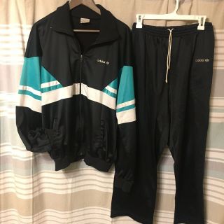 Adidas 80’s Made In Usa Men’s Xl L Tracksuit Set Vintage Jacket Pants Rare 90’s