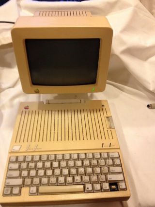 Vintage Apple Ii Iic A2s4100 Computer And Monitor
