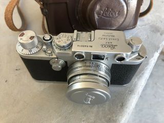 Vintage Leica DRP Ernst Leitz Wetzlar No.  540014 Camera And Case 2