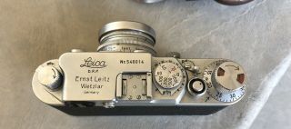 Vintage Leica DRP Ernst Leitz Wetzlar No.  540014 Camera And Case 4