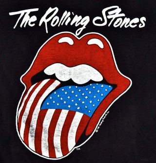 Vintage 80s 1981 The Rolling Stones North American Rock Concert Tour T Shirt S M