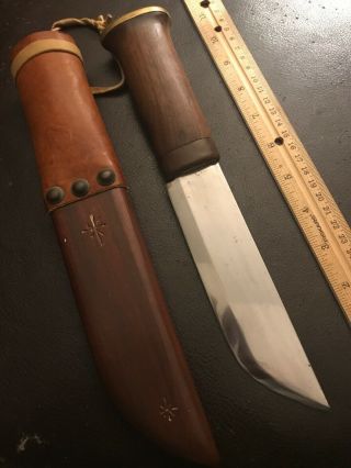 Antique Huge Puukko Knife Custom Made Knife Norway Or Finland Vintage Handmade