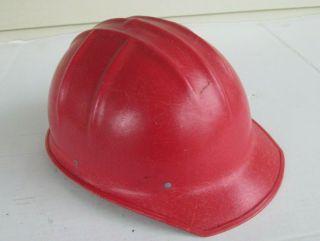 Vintage Jackson Sc - 1 Red Hard Hat Fiberglass W/ Head Liner