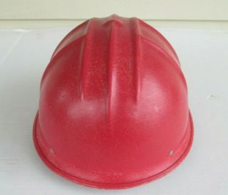 Vintage Jackson SC - 1 Red Hard Hat Fiberglass w/ Head Liner 7