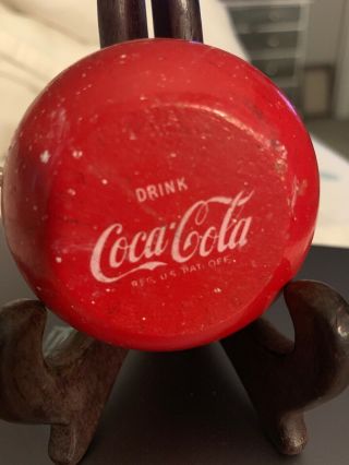 Rare Vintage Yo - Yo Wooden By Coca Cola