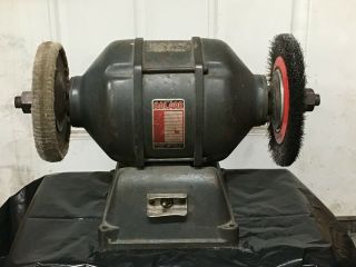 Antique Baldor 8 " Bench Grinder Buffer Polisher Model 321 - Spec S2773 3/4hp