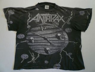 Vintage 1990s Anthrax Persistence Of Time Concert Tour Thrashed