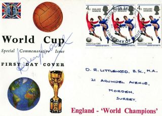 Bobby Moore - Vintage Autographed Signed Commemorative First Day Cover 1966