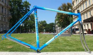 Exc Vintage 1980s Blue Francesco Moser Road Bike Columbus Frame Fork 51cm Small