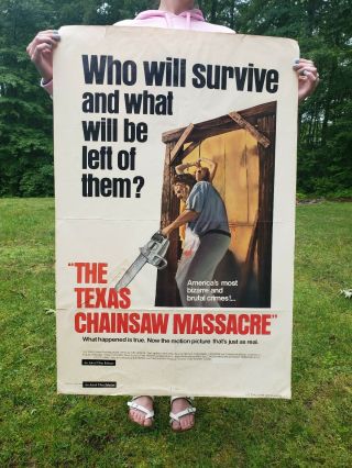 Texas Chainsaw Massacre Poster 1980 Vintage Horror Movie