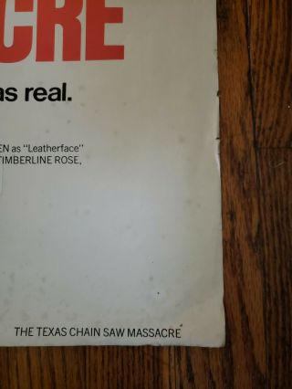 Texas chainsaw massacre Poster 1980 Vintage Horror Movie 4