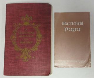 Ww2 Vintage 1943 Us G.  I.  Religious Pocket Booklet Spritual Almanac For Wartime