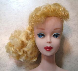 Vintage Barbie Blonde Ponytail No 5 W/ Outfit Great Face And Hair 1960s