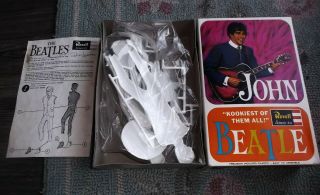 Vintage Beatles John Lennon Revell Model Kit 1964 W/box & Unbuilt