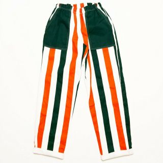 Striped Cotton Pants Vintage 1990s Street Wear Hip Hop Rap Hype Color Block Og