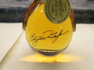 Vintage Elizabeth Taylor White Diamonds Parfum 30 ml 1 Oz Limited Edition Signed 6
