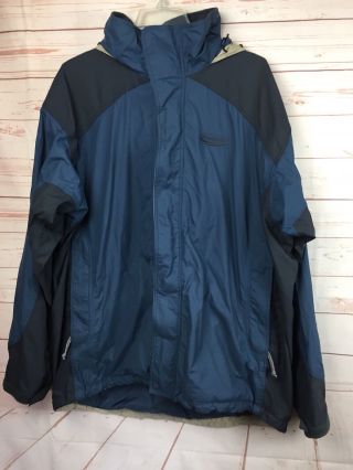 Rare Vintage Patagonia Torrentshell Rain Jacket 2000 Blue Black Mens L Hood