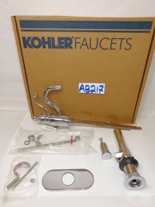 Kohler - Antique - K - 138 - Cp Polished Chrome Lavatory - Single Hole & Escutcheon