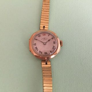 G.  Vintage Baume 9ct Gold Ladies Wrist Watch Swiss Made Nicholson & Smith Albury