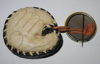 RARE 1950 ' s Yellow Variation Baseball Pin Button Roy Campanella Brooklyn Dodgers 2