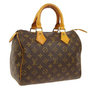 Authentic Louis Vuitton Speedy 25 Hand Bag Monogram Canvas M41528 Vintage A44253