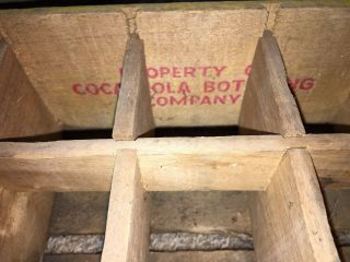 Vintage 1971 Yellow Coke Coca Cola Wood Soda Pop Case Crate 24 Dividers 7