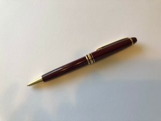 Montblanc Meisterstuck Classique Ballpoint Pen Burgundy Vintage Gold Trim