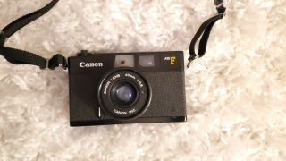 Vintage Canon A35f 35mm Rangefinder Film Camera Black Canon 40mm F/2.  8 Lens